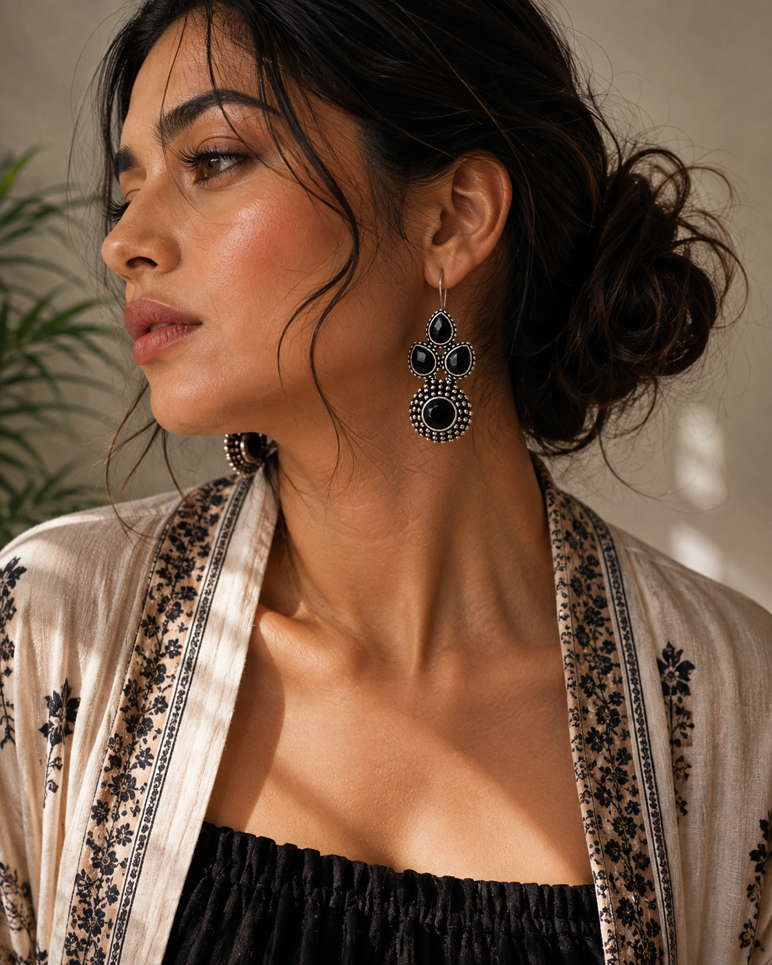 Vintage Bloom Gemstone Drops