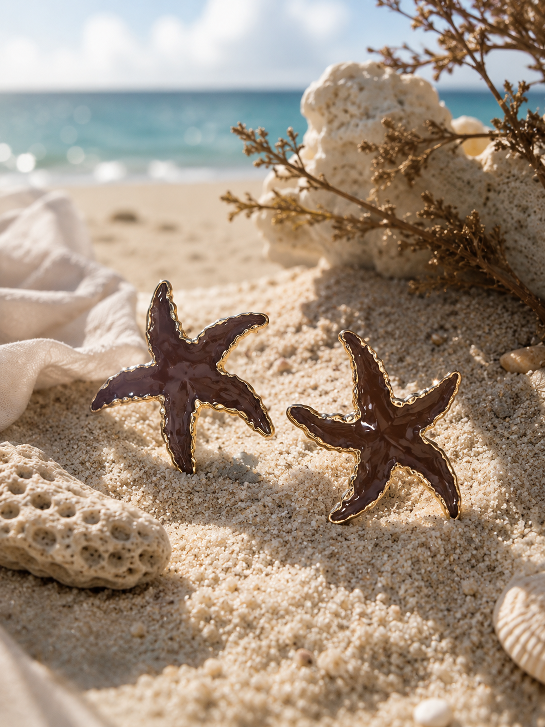 Starfish Statement Earrings
