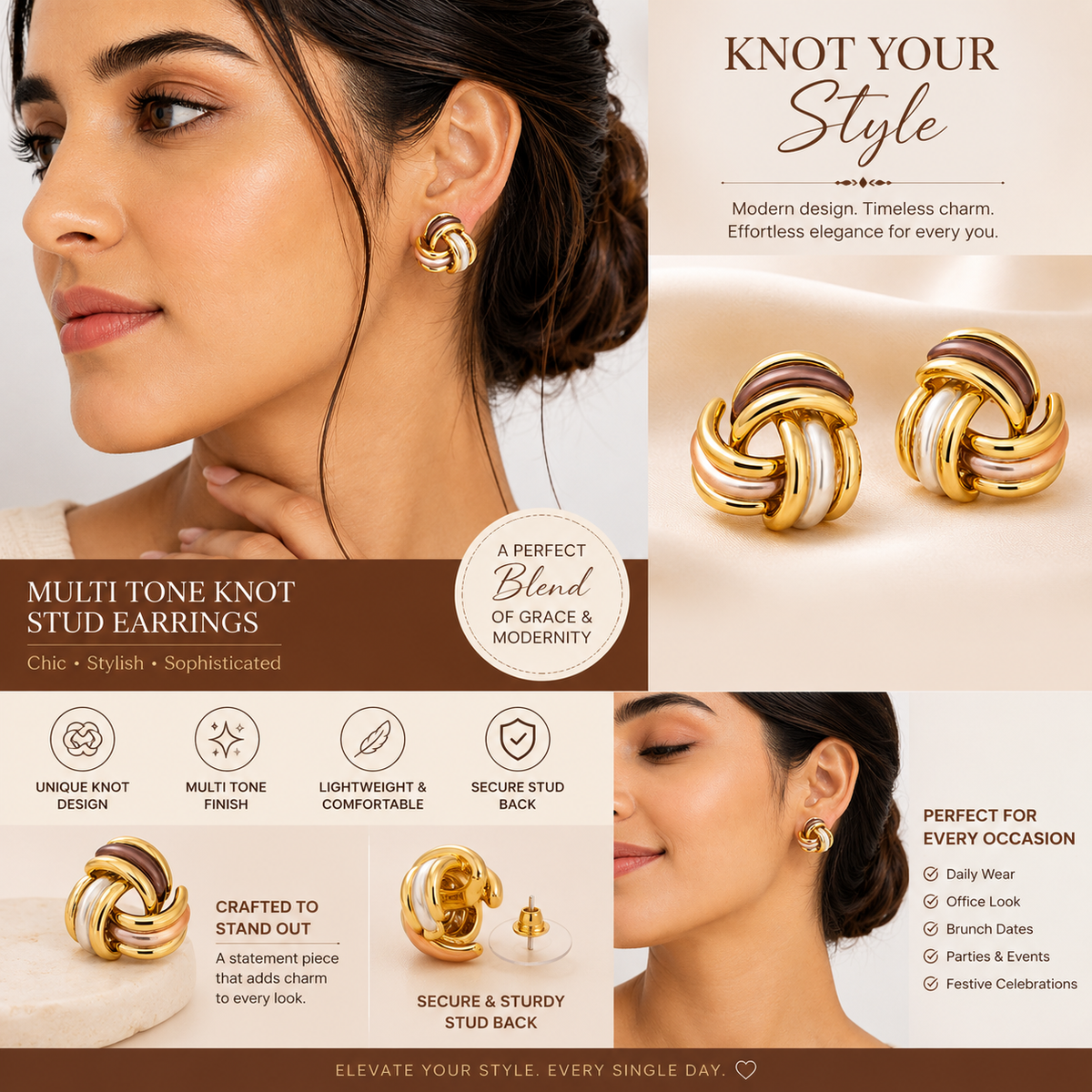 Trinity Knot Studs