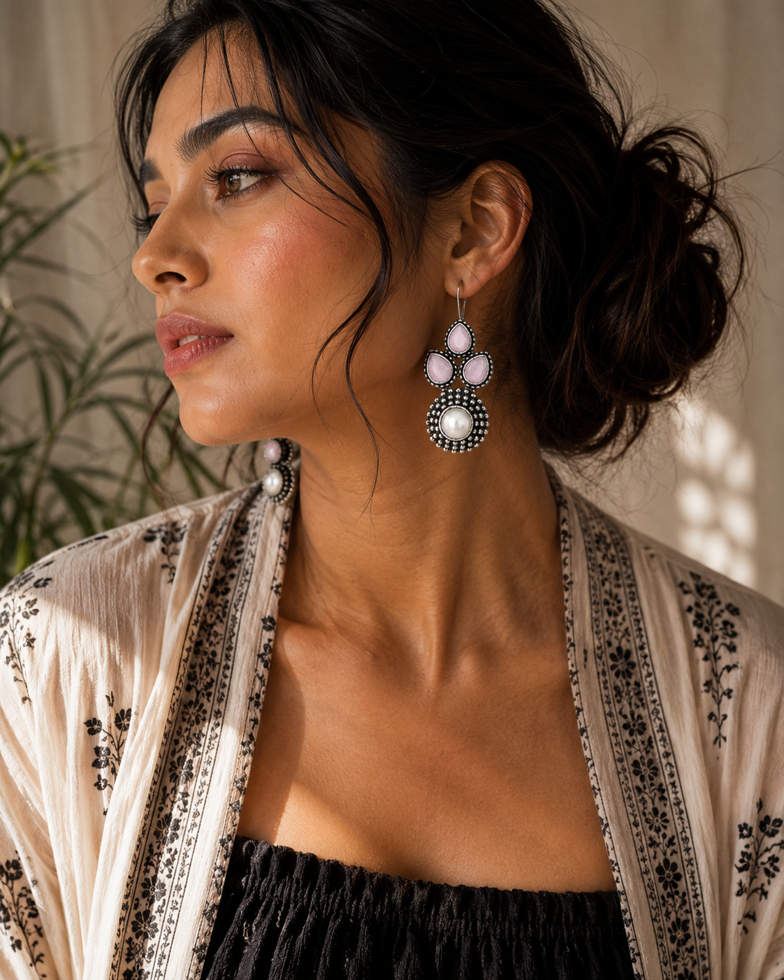 Vintage Bloom Gemstone Drops