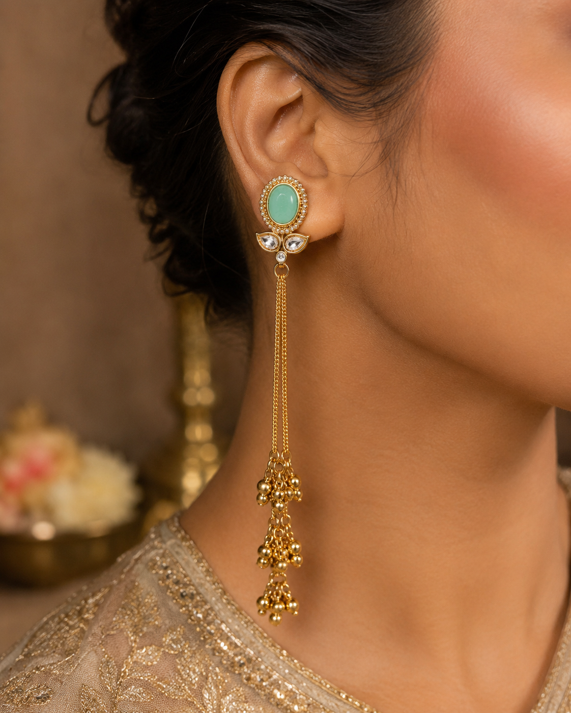 Heer – Long Kashmiri Jhumka Earrings
