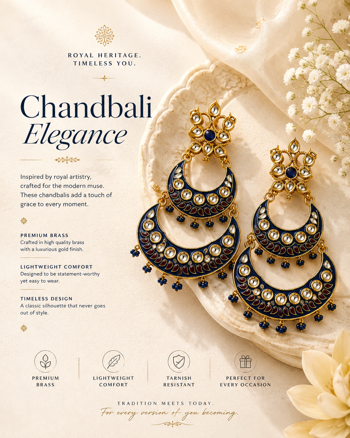 Noor Chandbali Earrings