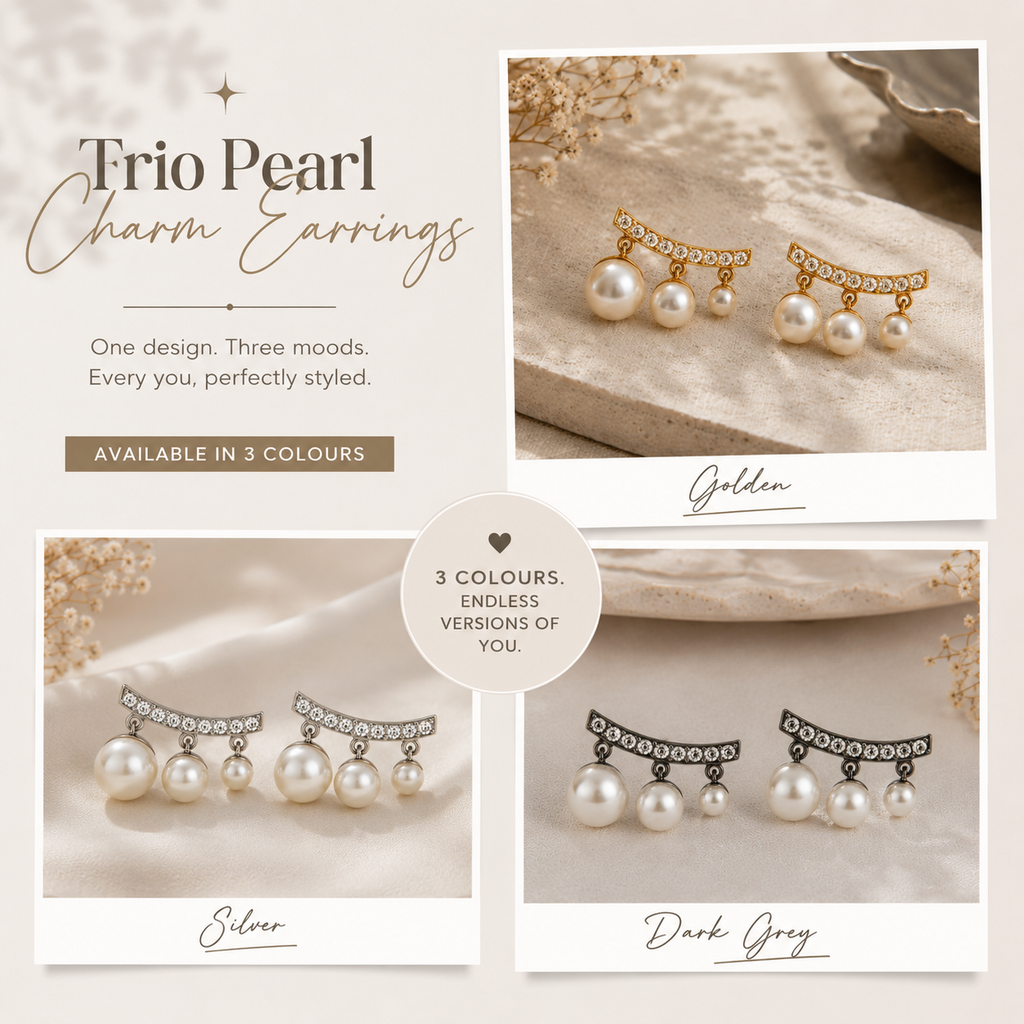 Floating Pearl Studs