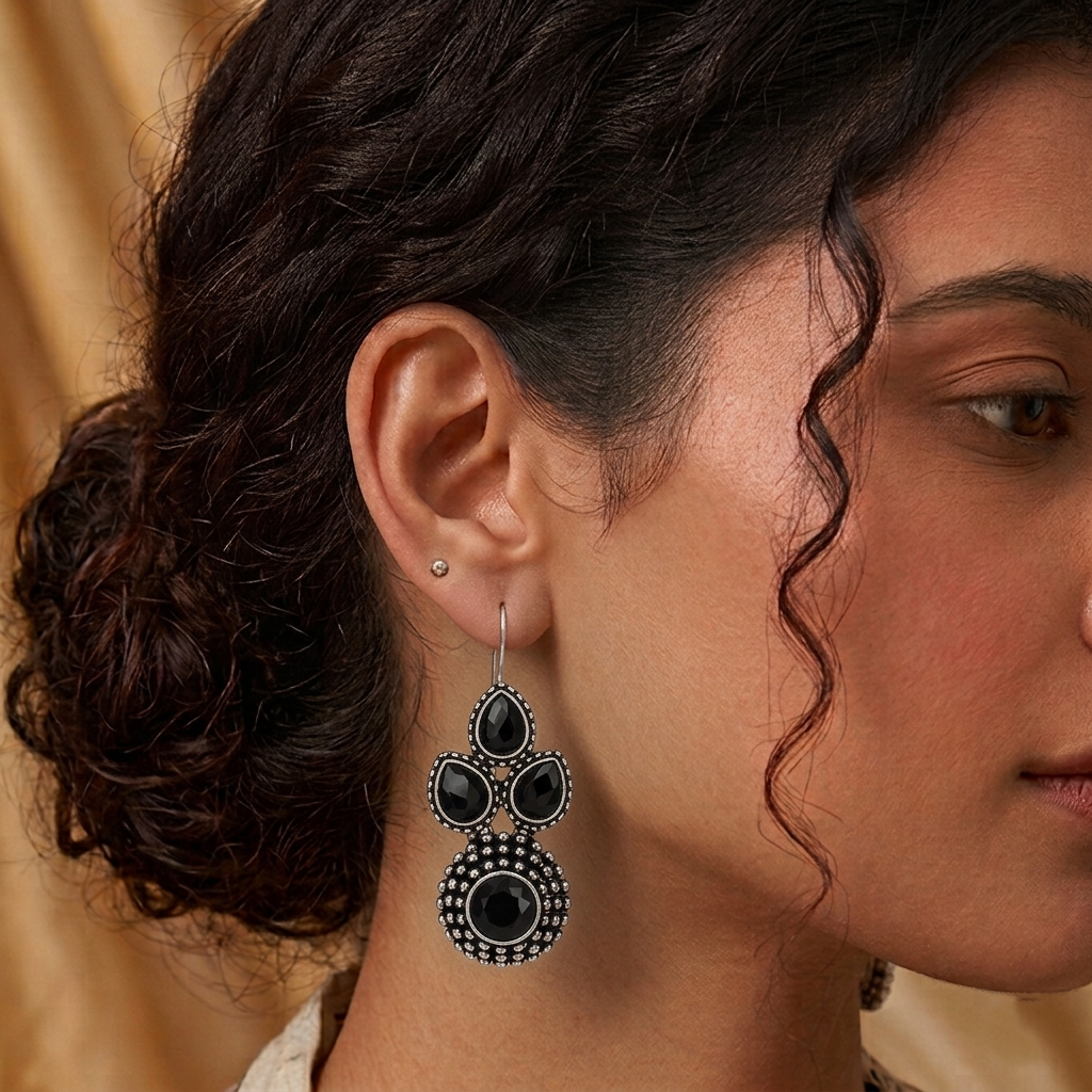 Vintage Bloom Gemstone Drops