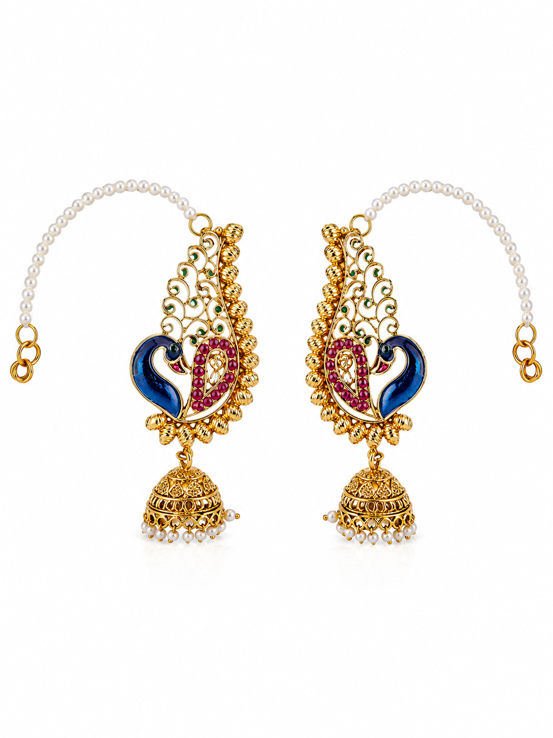 Jhumka ear cuffs