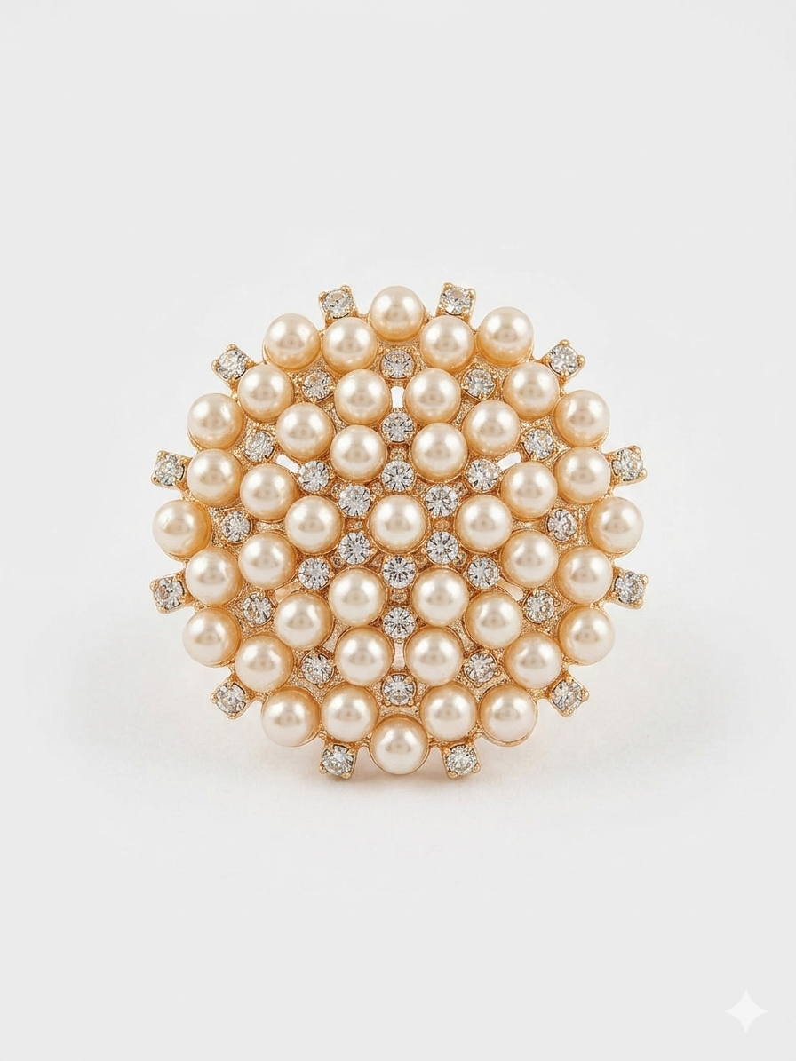 White pearl ring