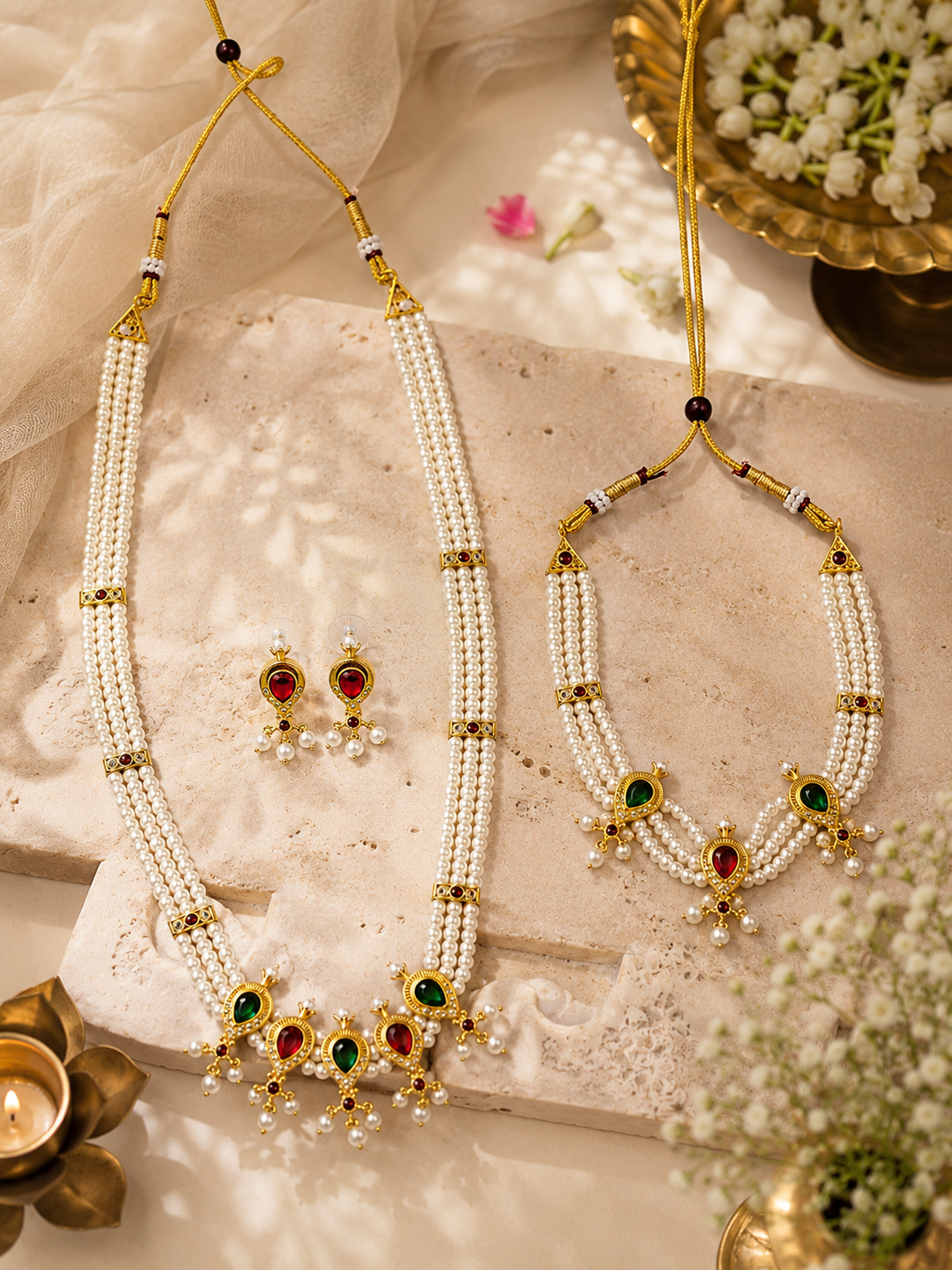 pearl choker set